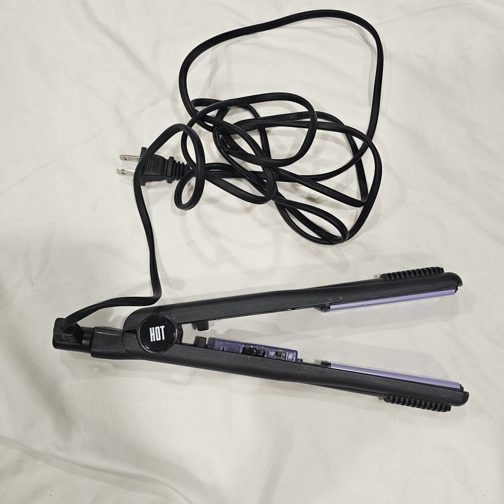 Hot Tools Professional Flat Iron Purple Ceramic Hair Straightener Model 1188
